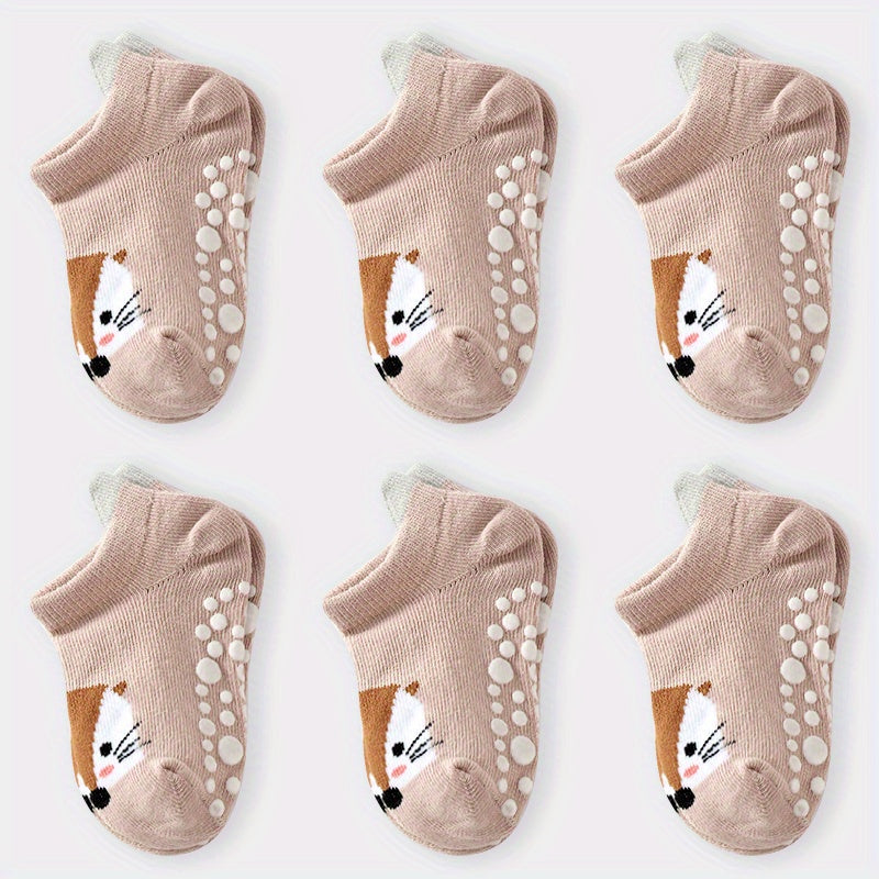 6pcs Adorable Cartoon Socks for Kids