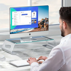 1pc Monitor Stand - Ergonomic Desk Riser for Computer Screen