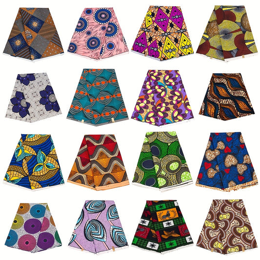 African Printed Fabric DIY Patchwork Cloth Sewing Supplies