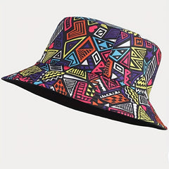 Men's Big Head Double Sided Fisherman Hat Sunshade Sunscreen Basin Hat