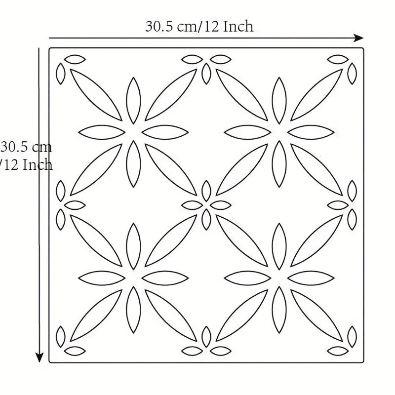 1pc Moroccan Clementina Stencil For Home Decor