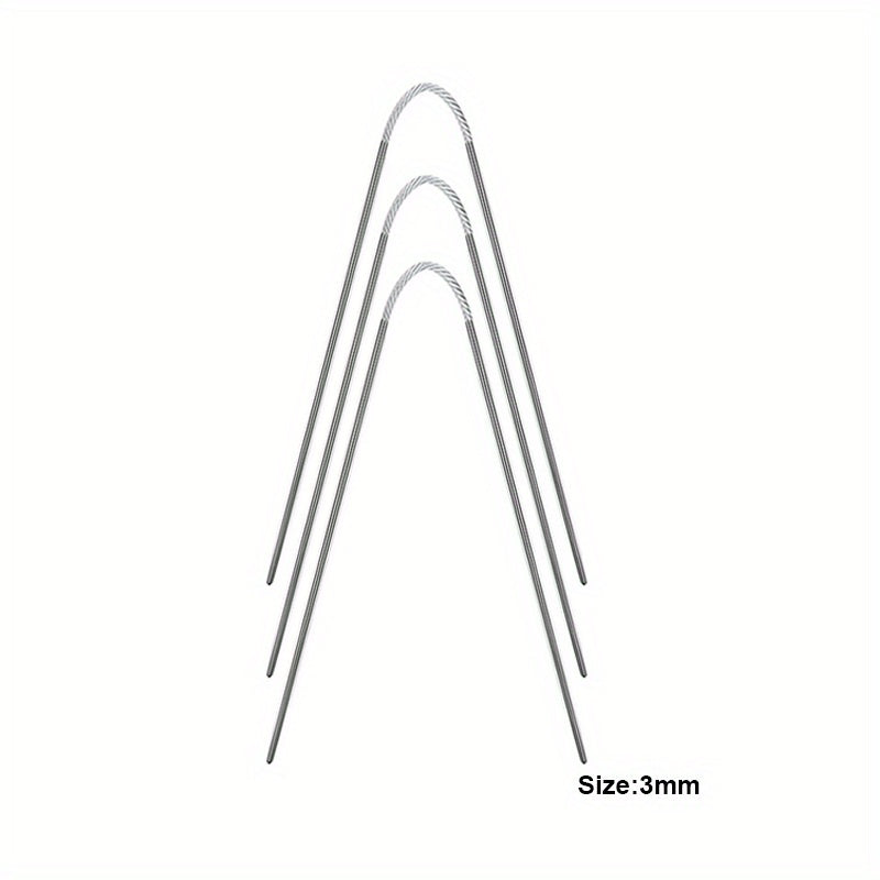 3pcs Stainless Steel Knitting Needle DIY Hand knitting Tools Sweater Small Croch