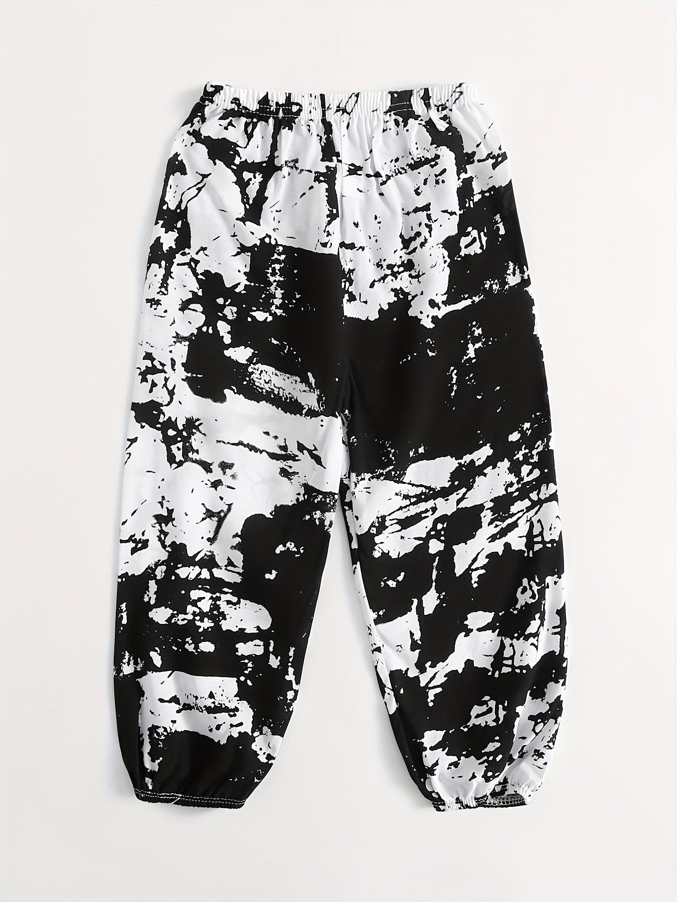 Girls Floral Elastic Waist Pants Thin Loose Trousers