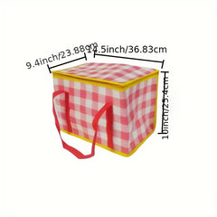 Reusable Insulated Picnic Bag Beach Cooler Bags With Zipper