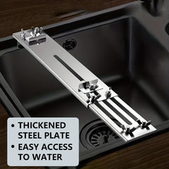 Stainless Steel Whetstone Holder for Kitchen Sink Sharpening