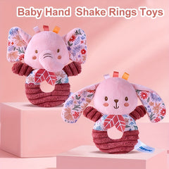 Soft Stuffed Animal Hand Shake Rattle Toys for Newborns - Baby Shower Gift