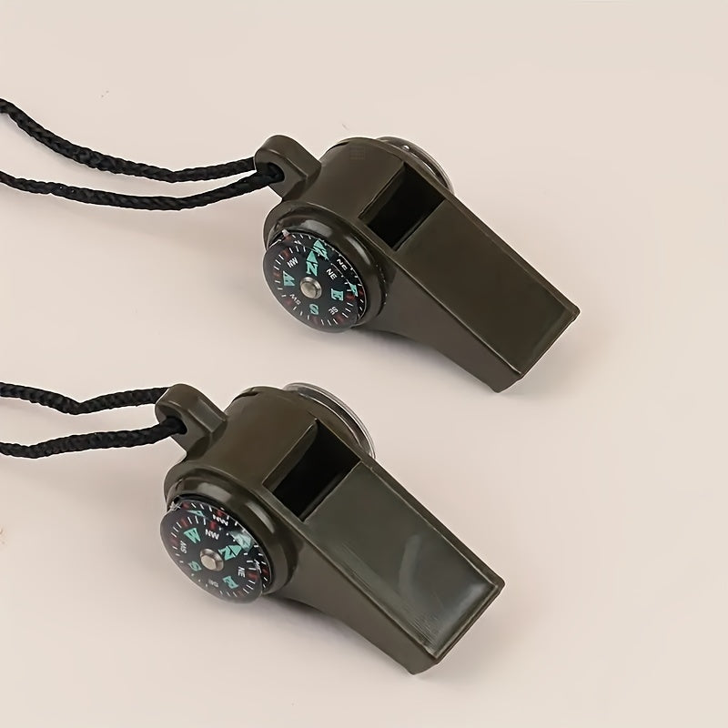 3 In 1 Whistle with Waterproof Thermometer for Outdoor Camping