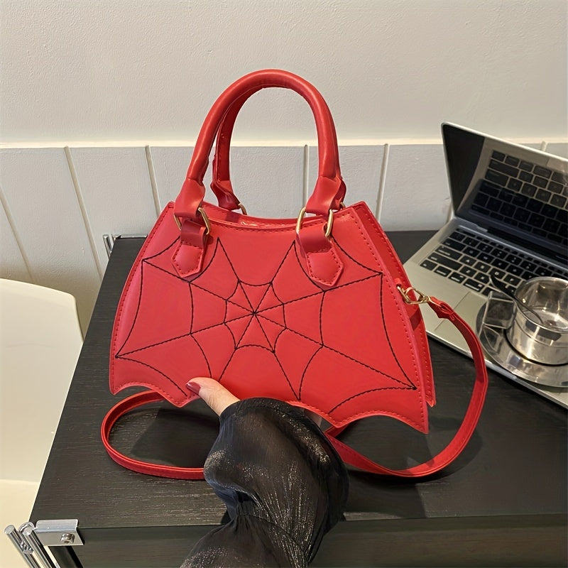 Gothic Bat Wing Novelty Bag Y2K Shoulder Purse for Halloween