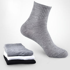 3 Pairs Solid Socks Comfortable & Breathable Women's Crew Socks