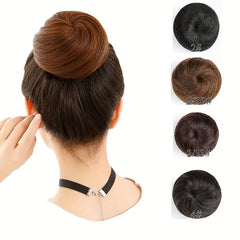Synthetic Hair Bun Donut Wrap Around Hair Extensions for Girls