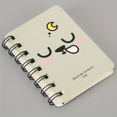 2pcs Mini Spiral Notebooks 80 Sheets 10.41x7.87cm