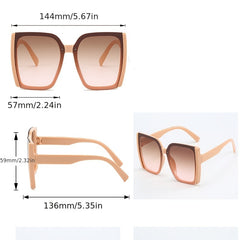 Large Square Sunglasses For Women Men Gradient UV400