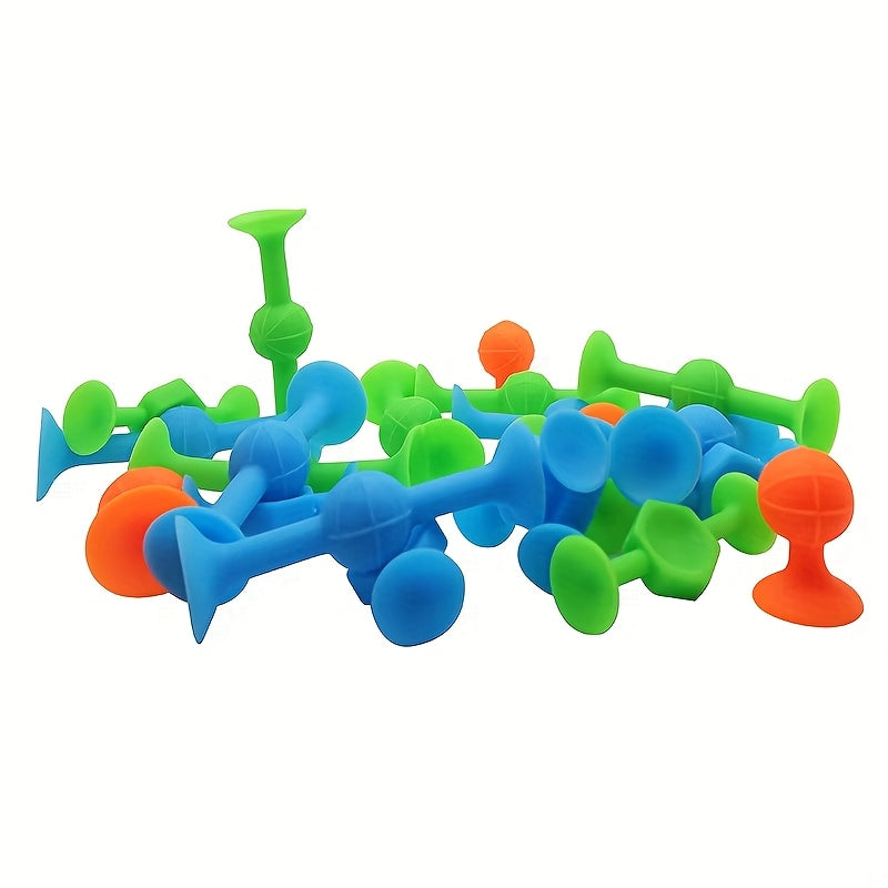 12pcs Funny Silicone Block Building Toys for Kids