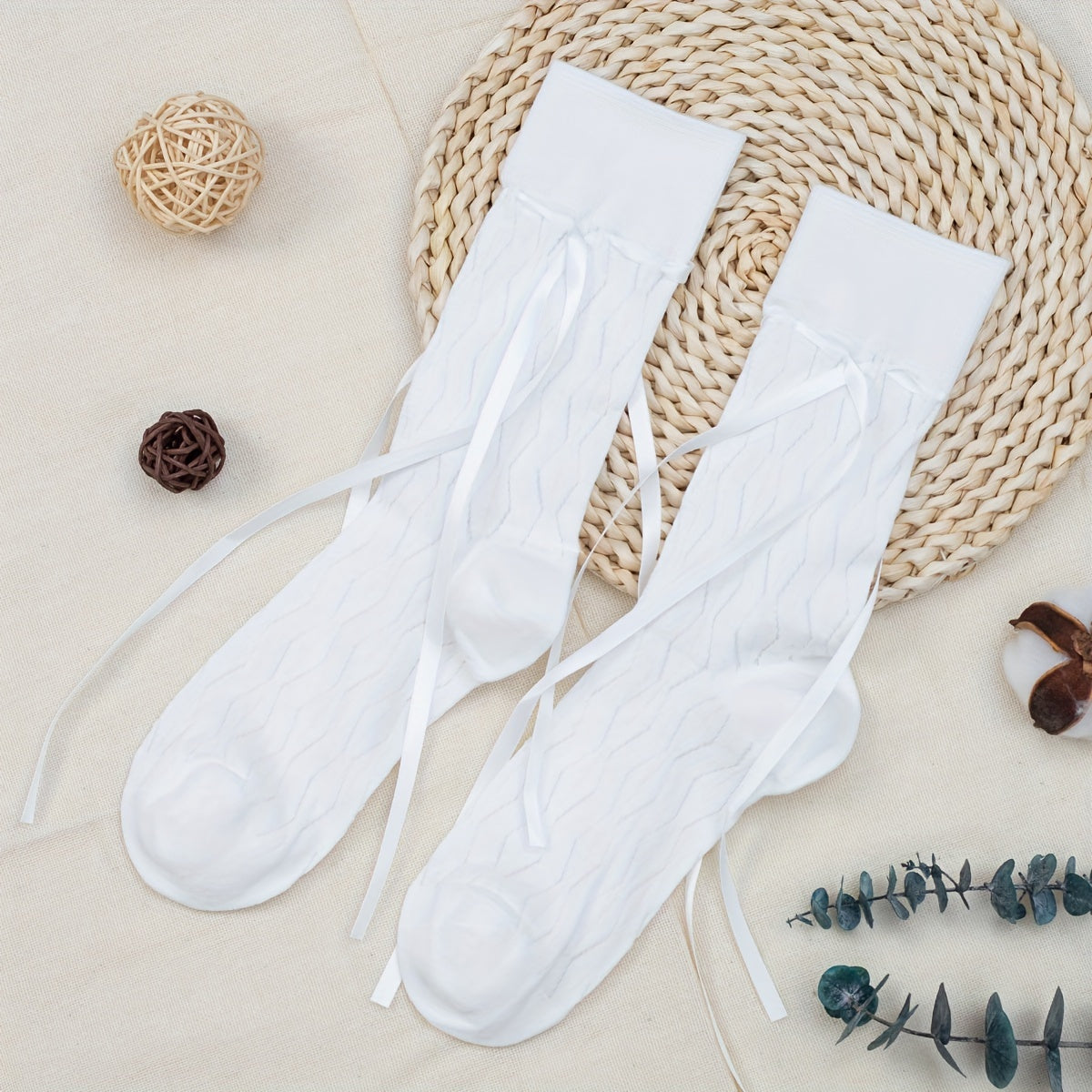Strappy Crew Socks & Mid Tube Socks Women's Stockings