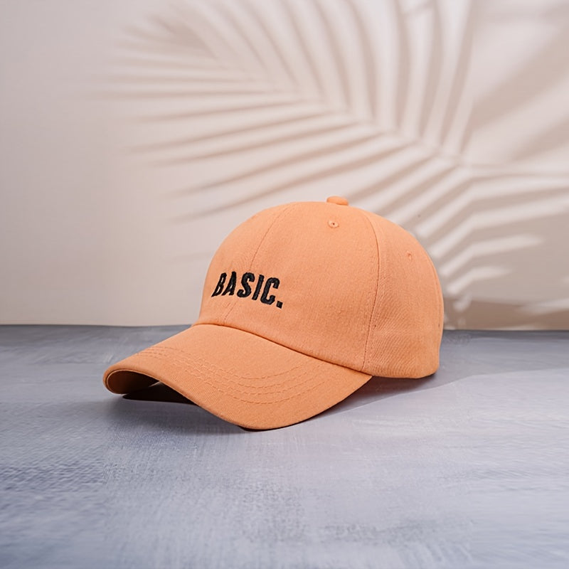 Embroidered Letters Baseball Cap Sun Hat Outdoor Sunshade