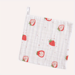 Baby Cartoon Bib Six Layer Gauze Square Towel