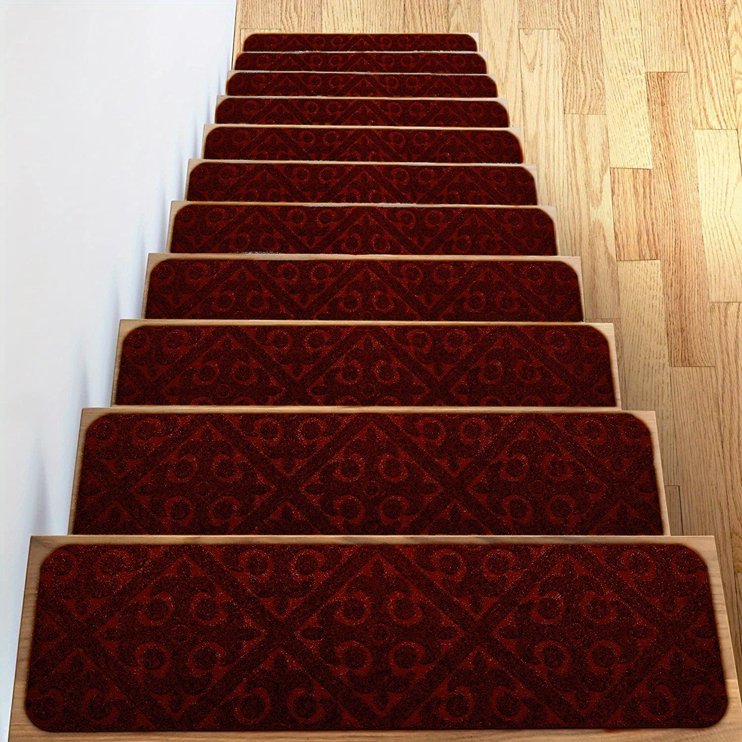 Non Slip Rubber Stair Mats Indoor/Outdoor Treads