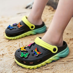 16pcs Flower Butterfly Shoe Charms For Crocs Shoes Women PVC Decorations