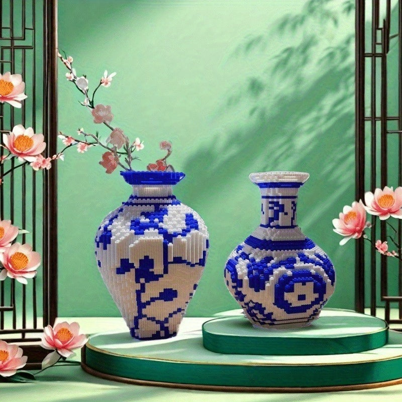 Classical and Porcelain Vase Building Block Kit 1038 pcs