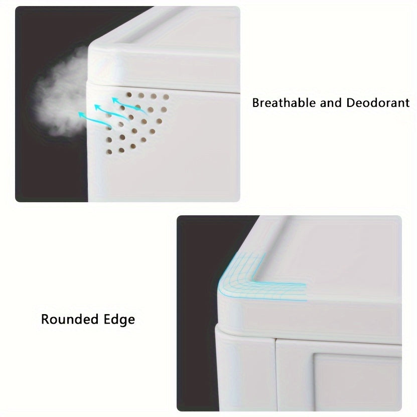 3pcs Pull out Shoe Storage Box Transparent Dust-proof Organizer