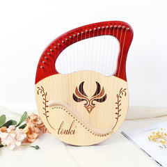 24 String Harp Lyre Small Portable Musical Instrument Easy To Learn