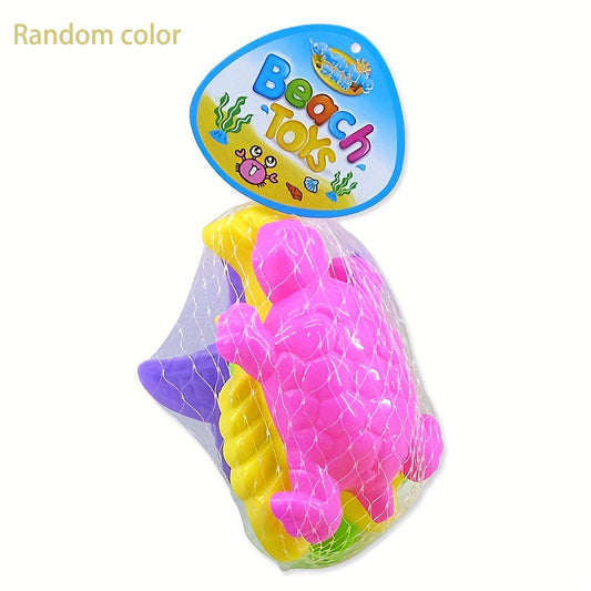 Marine Animals Sand Molds 4-Piece Set for Beach & Snow Fun
