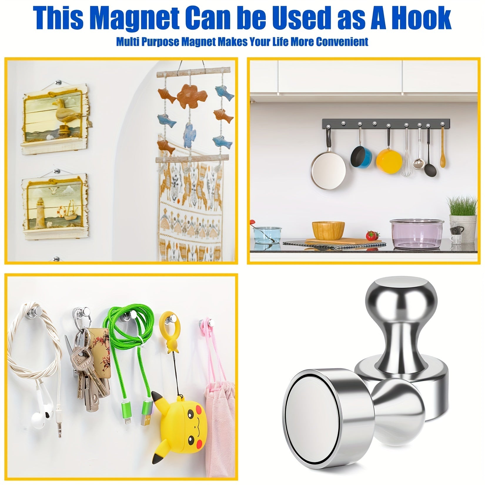 16pcs Magnetic Push Pins Neodymium Magnet Whiteboard Magnets
