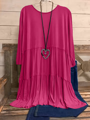  Women's Ruffle Trim Smock Dress