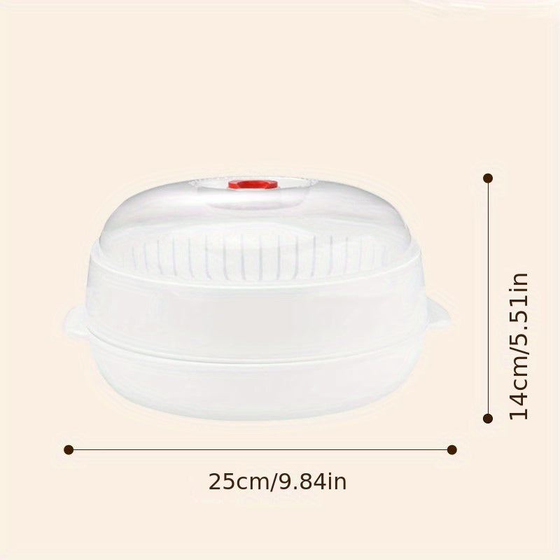 1pc Microwave Steamer Plastic Cooker For Kitchen Gadgets
