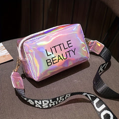 Holographic Laser Crossbody Bag Mini Square Purse
