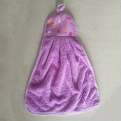 Coral Velvet Hand Towels 9.84 x 16.93 Inches