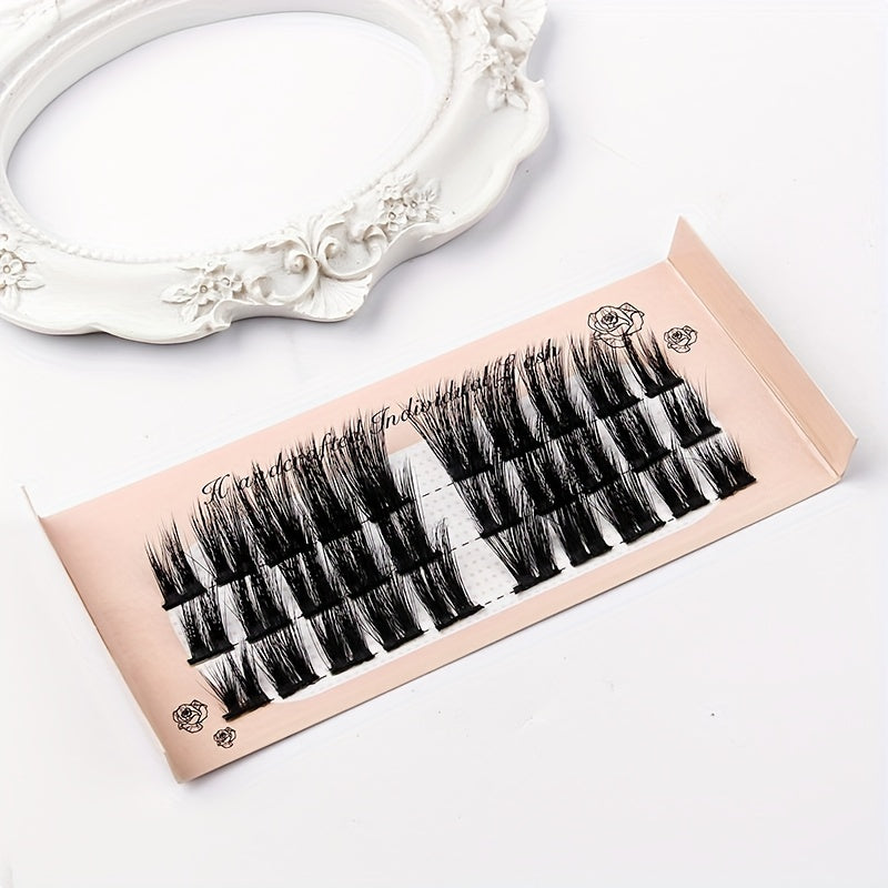 3D Fluffy Cluster Lashes for a Thick Little Devil Look