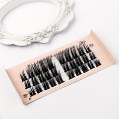 3D Fluffy Cluster Lashes for a Thick Little Devil Look