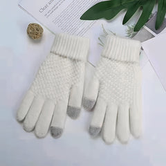 Warm Windproof Knitted Touch Screen Gloves