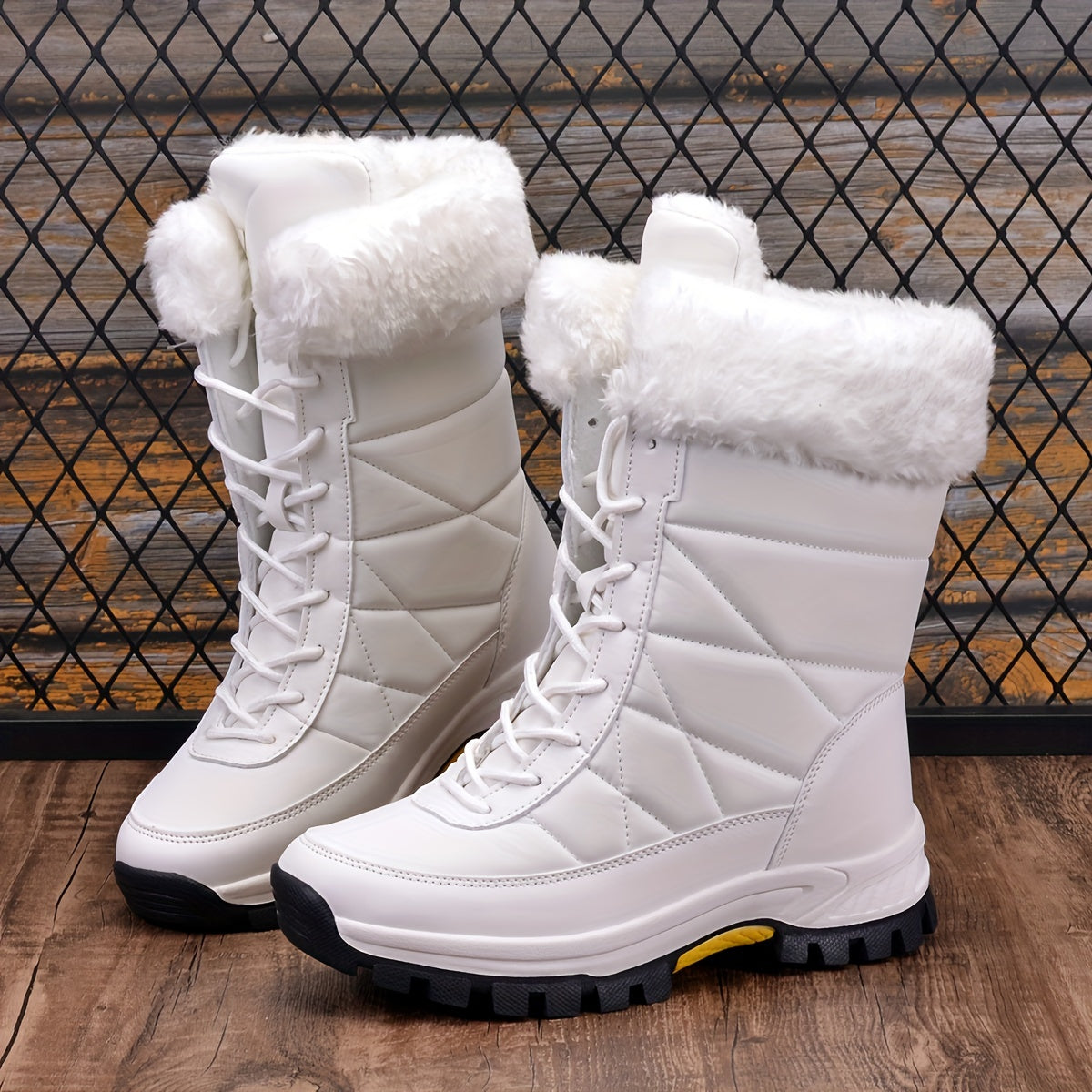 Women's Non-Slip Snow Boots Warm Winter High Tube Boots