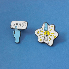 Creative Alien Series Alloy Brooch