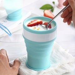 Portable Folding Silicone Bowl Cup for Outdoor Travel Camping Picnic