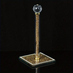 Crystal Crushed Rhinestone Paper Towel Holder for Kitchen and Bathroom
