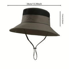 Breathable Mesh Top Bucket Hat for Outdoor Activities