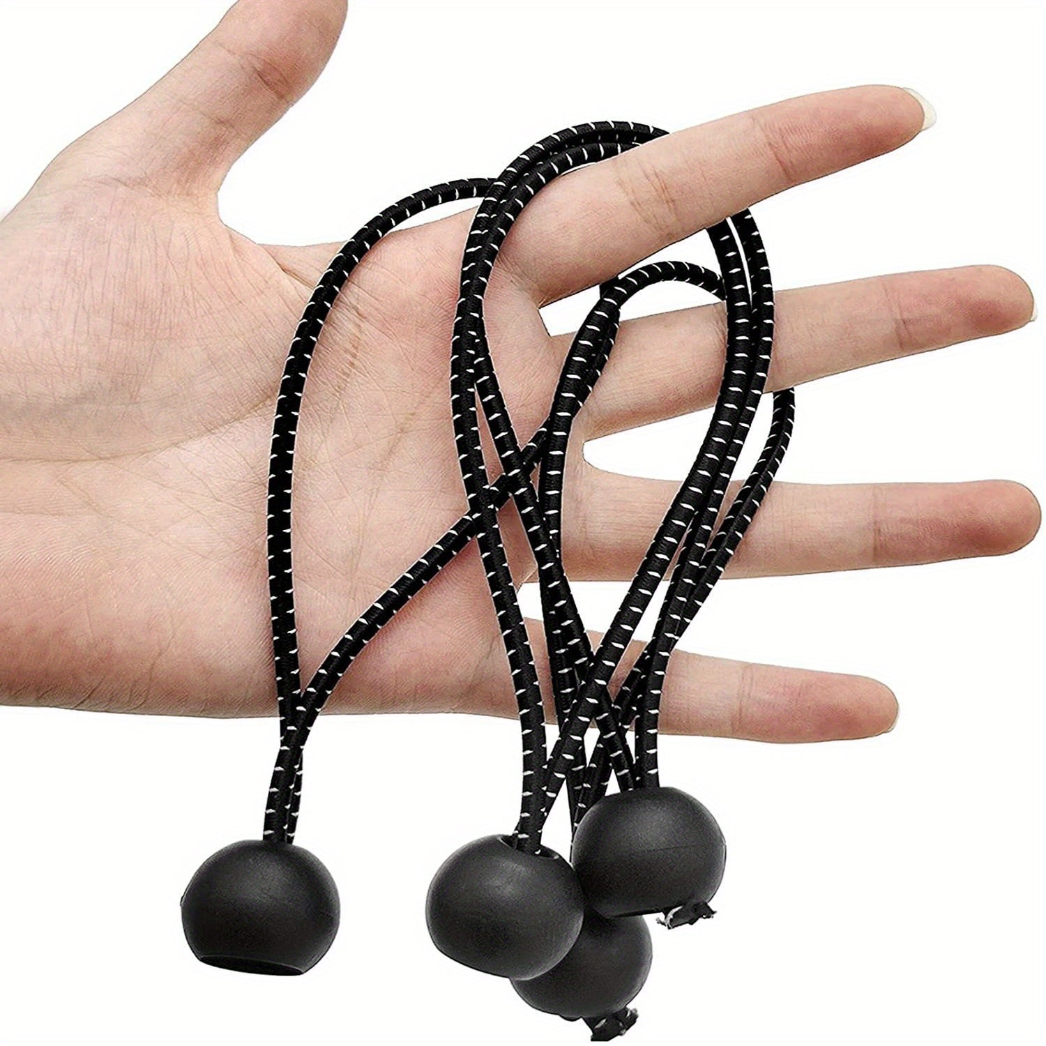 20pcs 15-24cm Bungee Cords with Balls for Camping Tents Tarp Canopy