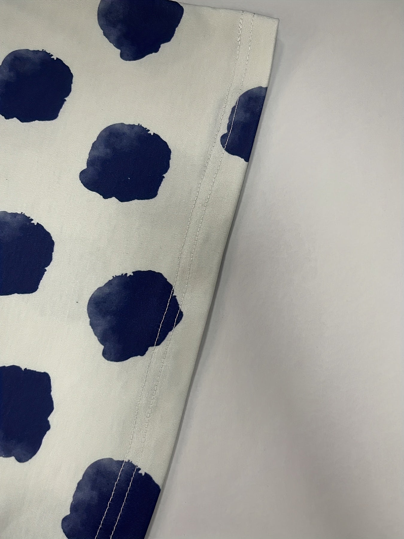  Dot Print Wide Leg Trousers