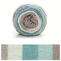 Multicolor Rainbow Yarn 5 Stranded DIY Knitting Crocheting Doll Pillow Blank