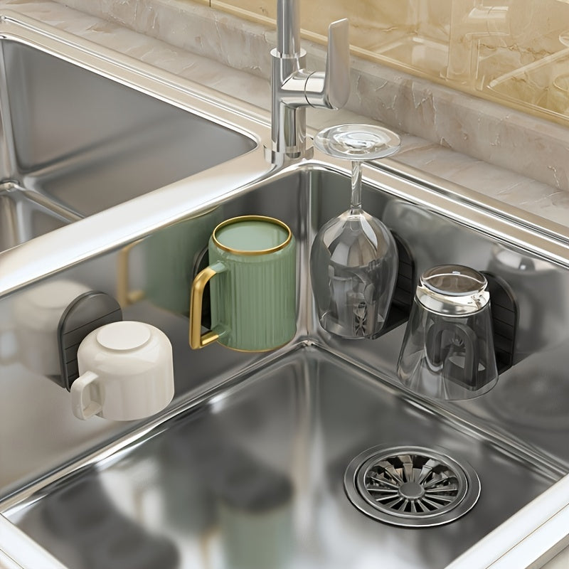 2pcs Stainless Steel Sponge Holder Kitchen Accessories