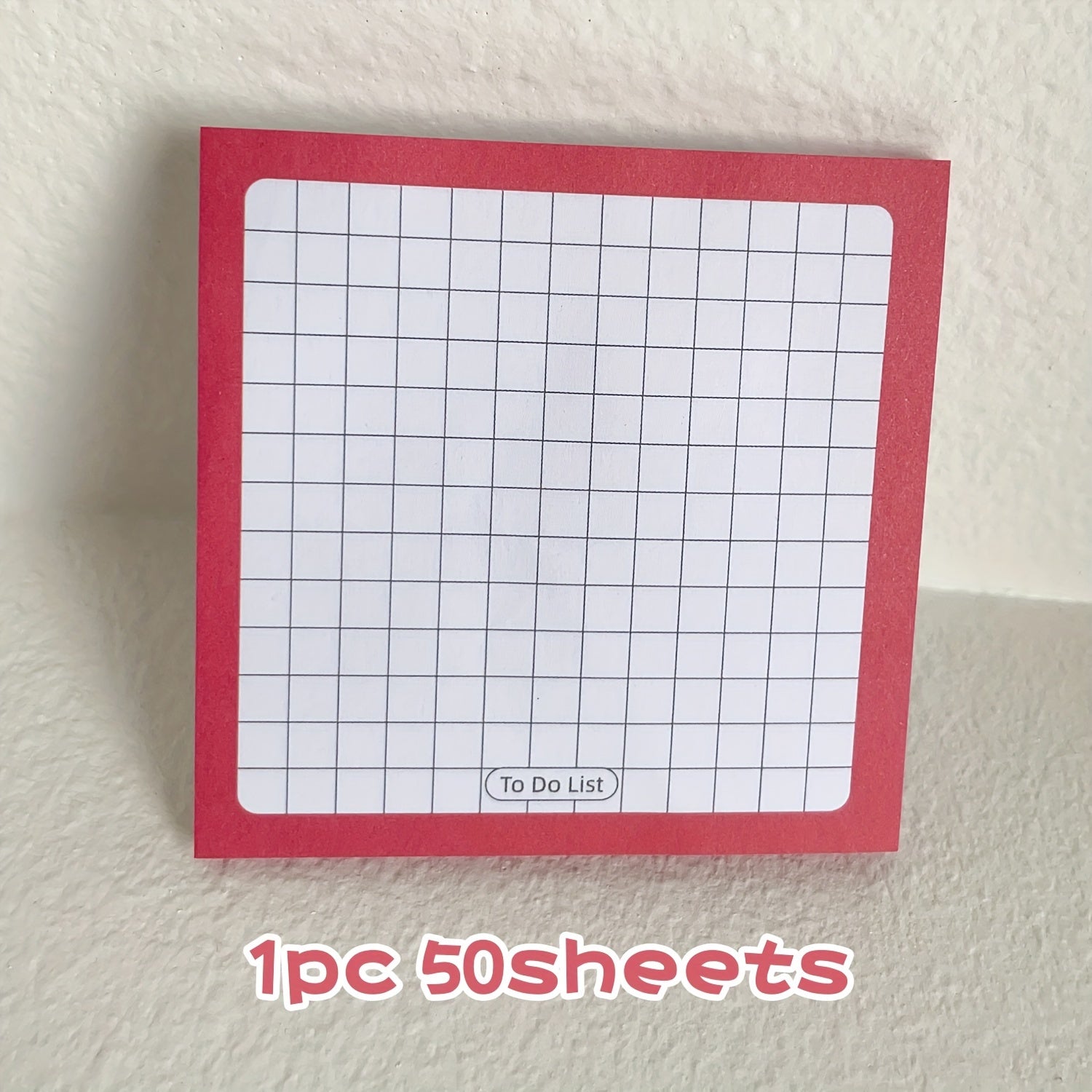 50 Sheets Rainbow Grid Sticky Notes - Tearable Sticky Note Paper – CRAZE