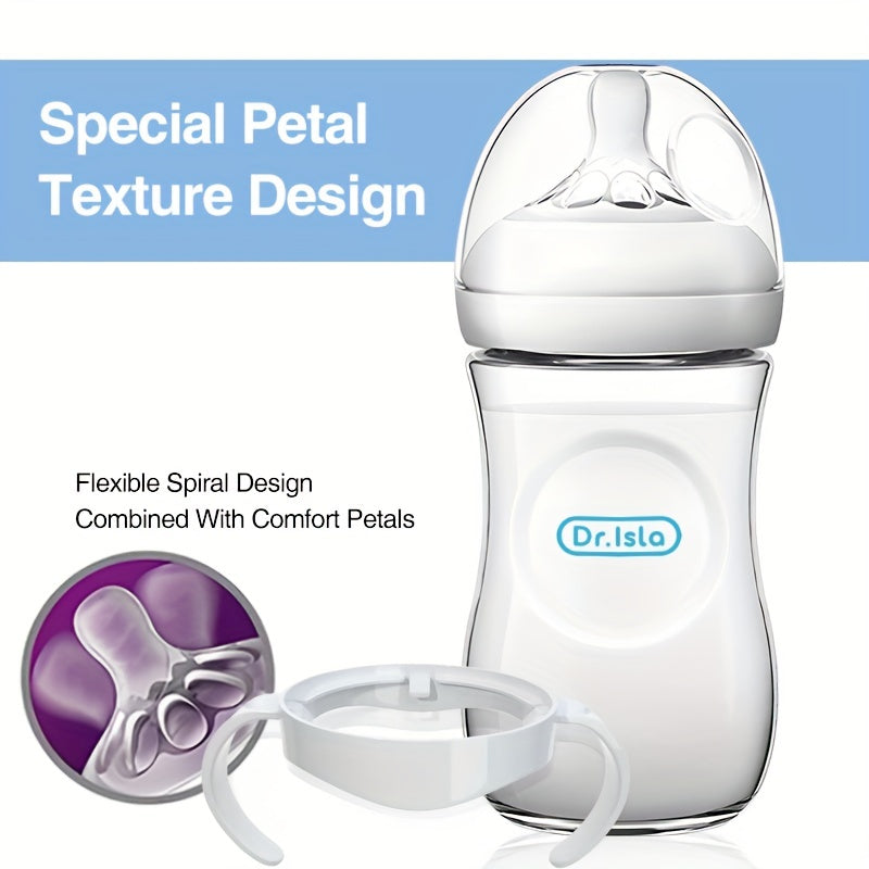 0-3 Years Baby Bottle Anti-drop Anti-flatulence Silicone Full Soft Wide Mouth