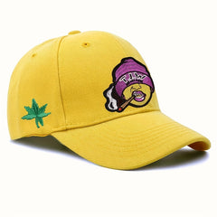 Embroidered Peaked Cap for Men Street Sunshade Baseball Hat