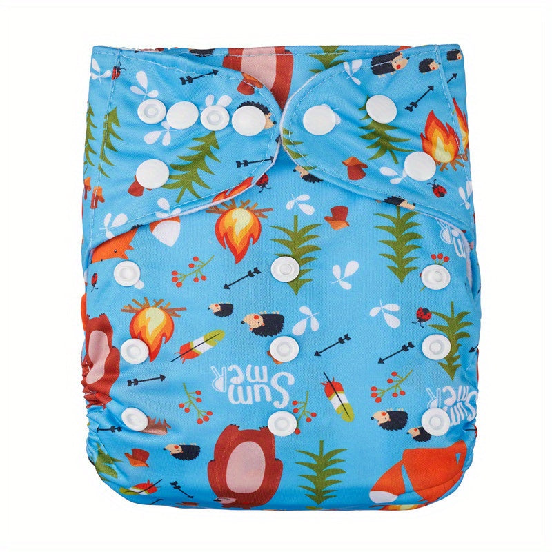 Reusable Adjustable Diaper w/ Inserts for Babies 3-15kg