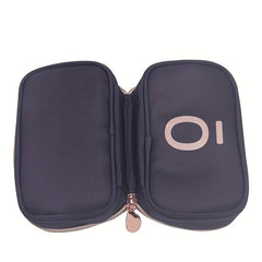 10-Slot Nail Polish Storage Case for Travel and Home - Bottle Holder Organizer