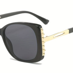 Steampunk Rivet Sunglasses Cat Eye UV400 Sun Shades for Summer