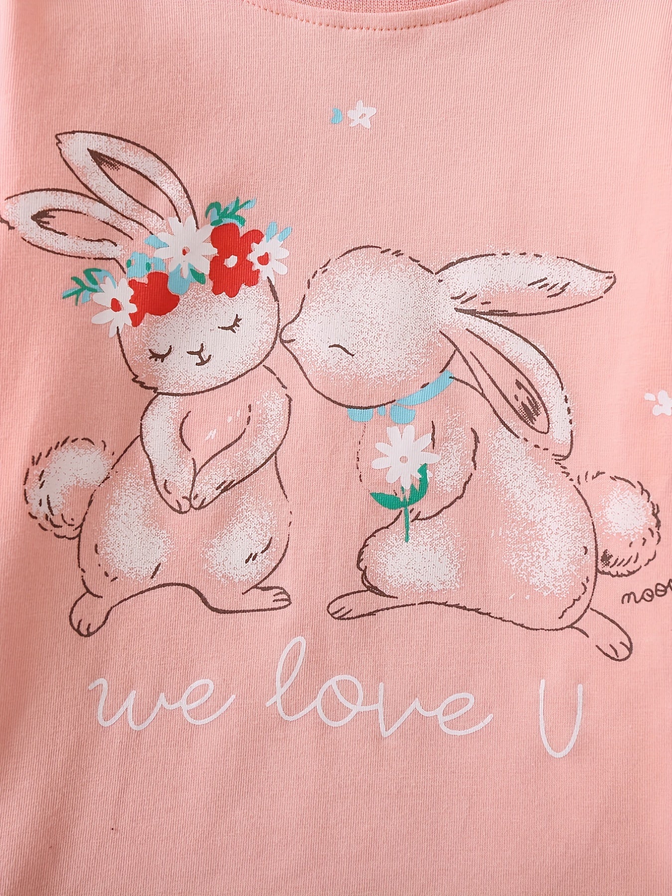 Toddler Girls Easter Rabbit Pajamas Set